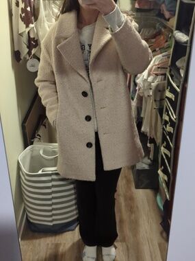 Part Two Boucle Cream Coat